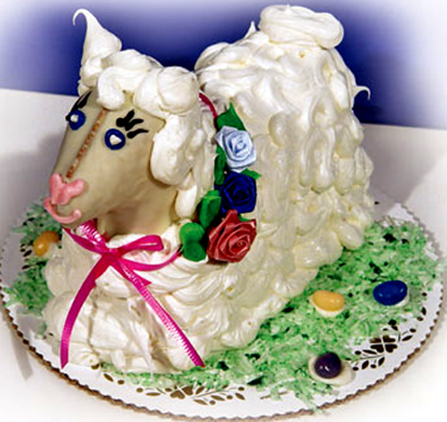 Easter Lamb Cake Easter Lamb Cake picture